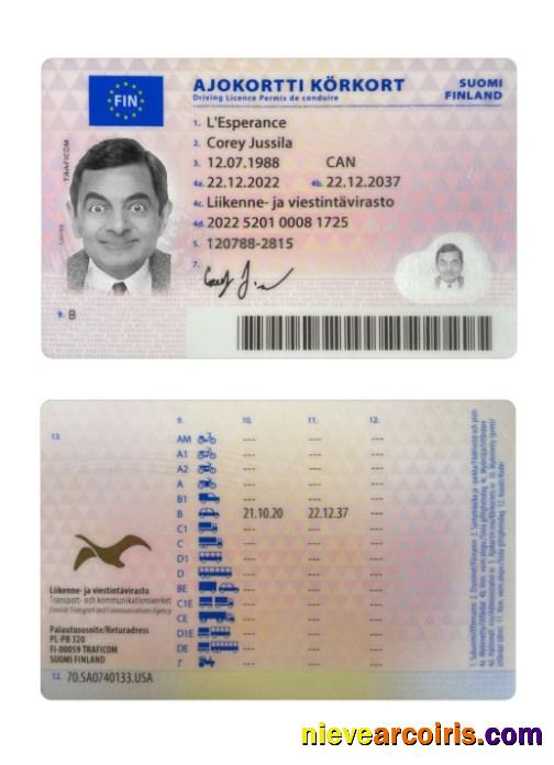 Finland driving license 2022-present